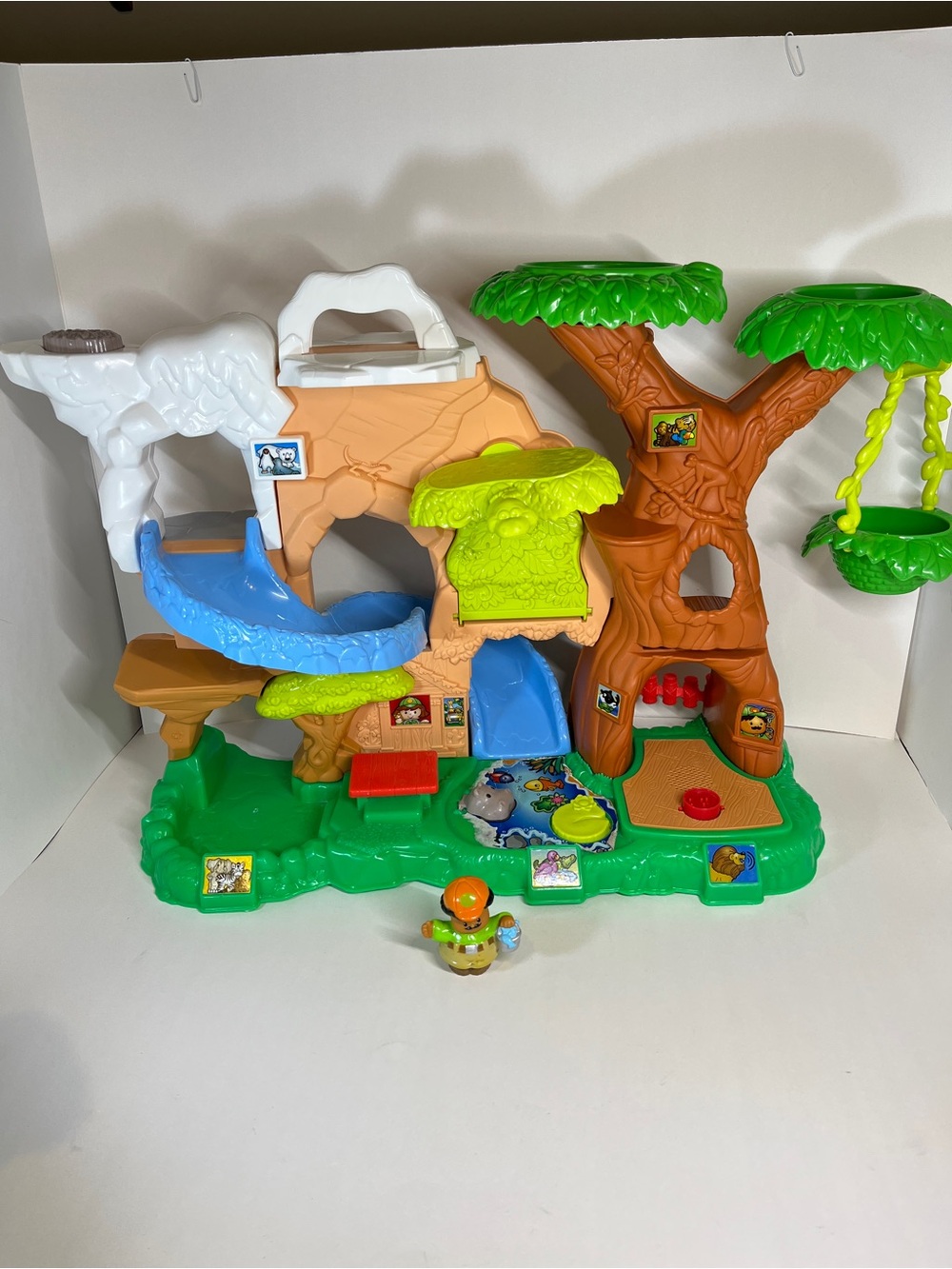 NOT WORKING For Parts Little People Zoo Talkers Playset Treehouse Keeper Figure
